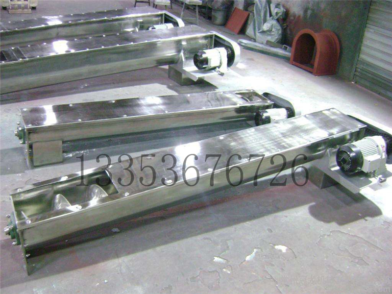 不銹鋼槽式螺旋輸送機(jī) 不銹鋼槽式螺旋輸送機(jī)